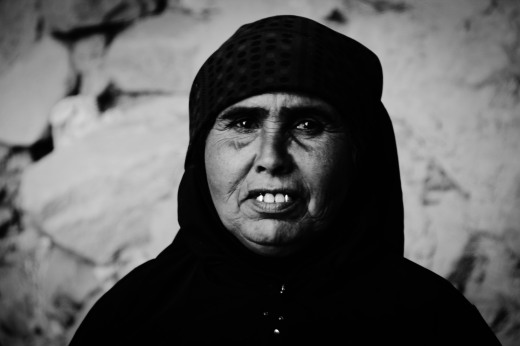 The Bedouin woman who along with her friend shared cups of tea with me.